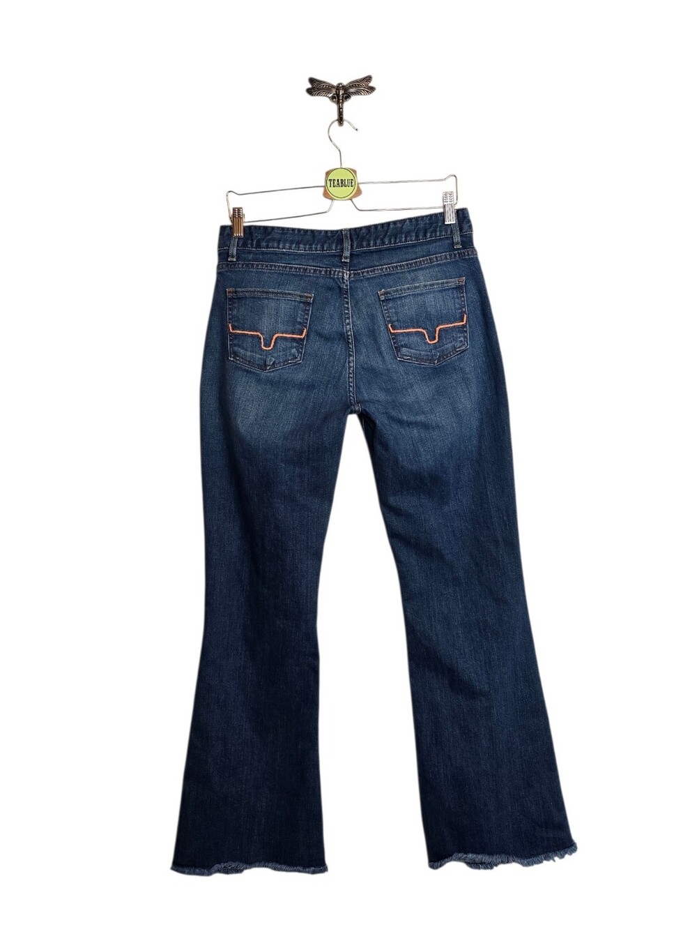 Kimes Ranch Lola Jeans Women's 12/32 Bootcut Flare Raw Fray Hem Made In USA - Picture 3 of 16